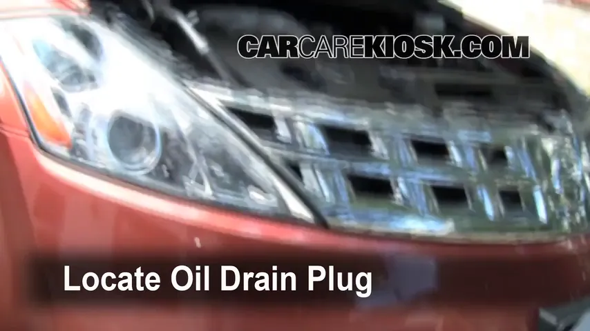 2004 Nissan Murano SL 3.5L V6 Oil Change Oil and Oil Filter